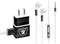 NFL Las Vegas Raiders Black & White Phone Charger Skin